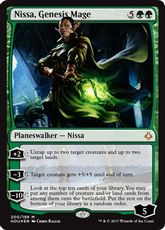 【Foil】《創造の魔道士、ニッサ/Nissa, Genesis Mage》[HOU] 緑R