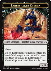 (004)《地揺すりのケンラトークン /Earthshaker Khenra Token》[HOU] 黒