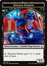 (007)《しなやかな打撃者トークン /Sinuous Striker Token》[HOU] 黒