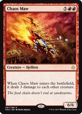 【Foil】《混沌の大口/Chaos Maw》[HOU] 赤R