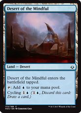 【Foil】《周到の砂漠/Desert of the Mindful》[HOU] 土地C