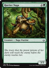 【Foil】《侵略ナーガ/Harrier Naga》[HOU] 緑C