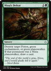 《ニッサの敗北/Nissa's Defeat》[HOU] 緑U