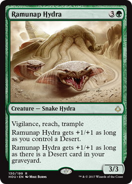 【Foil】《ラムナプのハイドラ/Ramunap Hydra》[HOU] 緑R