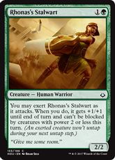 【Foil】《ロナスの重鎮/Rhonas's Stalwart》[HOU] 緑C