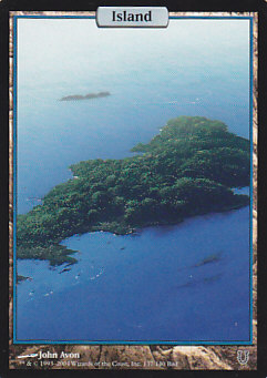 【Foil】■フルアート■《島/Island》[UNH] 土地