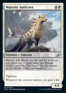 (022)《壮麗な金角獣/Majestic Auricorn》[IKO] 白U