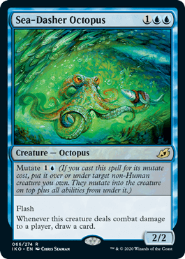 066)《海駆けダコ/Sea-Dasher Octopus》[IKO] 青R | 日本最大級 MTG 