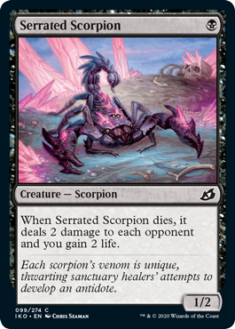 (099)《鋸刃蠍/Serrated Scorpion》[IKO] 黒C