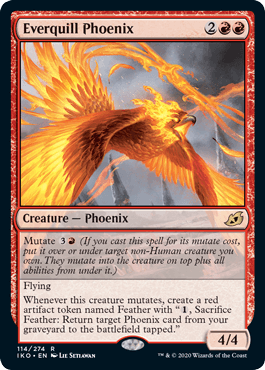 (114)《永遠羽のフェニックス/Everquill Phoenix》[IKO] 赤R