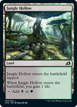 【Foil】(249)《ジャングルのうろ穴/Jungle Hollow》[IKO] 土地C