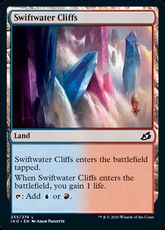 【Foil】(255)《急流の崖/Swiftwater Cliffs》[IKO] 土地C