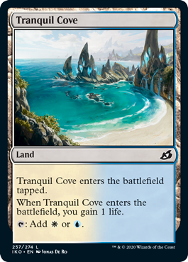 【Foil】(257)《平穏な入り江/Tranquil Cove》[IKO] 土地C