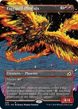 【Foil】(292)■ショーケース■《永遠羽のフェニックス/Everquill Phoenix》[IKO-BF] 赤R