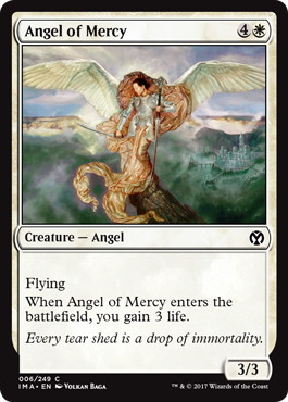【Foil】《慈悲の天使/Angel of Mercy》[IMA] 白C