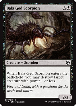 【Foil】《バーラ・ゲドの蠍/Bala Ged Scorpion》[IMA] 黒C