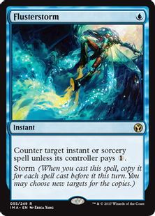 【Foil】《狼狽の嵐/Flusterstorm》[IMA] 青R