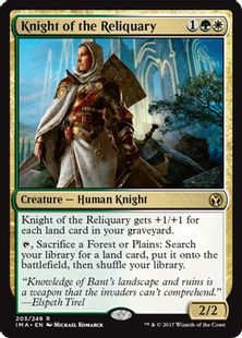 《聖遺の騎士/Knight of the Reliquary》[IMA] 金R