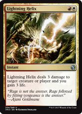 【Foil】《稲妻のらせん/Lightning Helix》[IMA] 金U