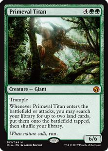 《原始のタイタン/Primeval Titan》[IMA] 緑R