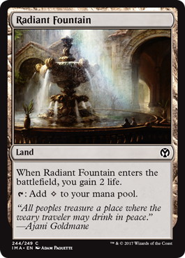 【Foil】《光輝の泉/Radiant Fountain》[IMA] 土地C