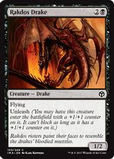 【Foil】《ラクドスのドレイク/Rakdos Drake》[IMA] 黒C