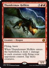 【Foil】《雷口のヘルカイト/Thundermaw Hellkite》[IMA] 赤R