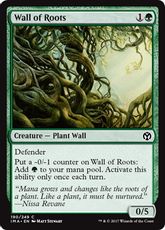 【Foil】《根の壁/Wall of Roots》[IMA] 緑C