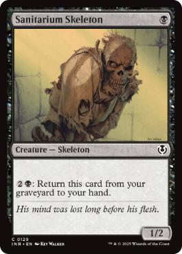 (129)《療養所の骸骨/Sanitarium Skeleton》[INR] 黒C