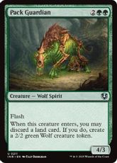 【Foil】(211)《群れの守護獣/Pack Guardian》[INR] 緑U