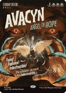 (482)■ボーダーレス■《希望の天使アヴァシン/Avacyn, Angel of Hope》[INR] 白R