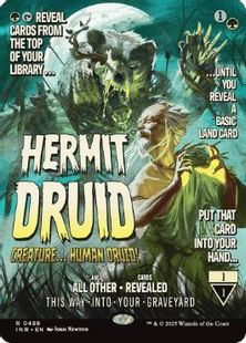 (488)■ボーダーレス■《隠遁ドルイド/Hermit Druid》[INR] 緑R