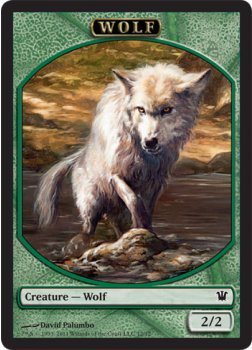 (012)《狼トークン/Wolf Token》[ISD] 緑
