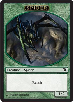 (011)《蜘蛛トークン/Spider token》[ISD] 緑