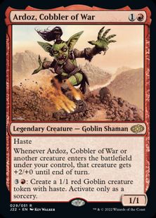 (029)《戦争の靴職人、アルドース/Ardoz, Cobbler of War》[J22] 赤R