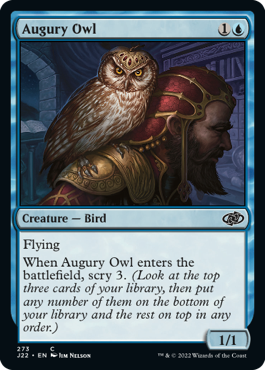 (273)《占いフクロウ/Augury Owl》[J22] 青C