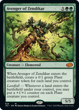 (629)《ゼンディカーの報復者/Avenger of Zendikar》[J22] 緑R