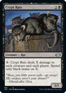 (392)《墓所のネズミ/Crypt Rats》[J22] 黒U