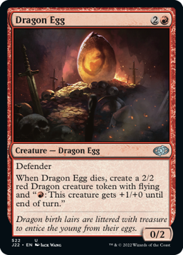 (522)《ドラゴンの卵/Dragon Egg》[J22] 赤U