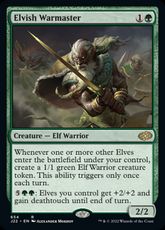 (654)《エルフの戦練者/Elvish Warmaster》[J22] 緑R