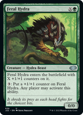 (658)《残忍なハイドラ/Feral Hydra》[J22] 緑U