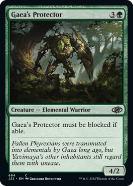 (664)《ガイアの守護者/Gaea's Protector》[J22] 緑C