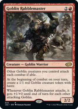 545)《ゴブリンの熟練扇動者/Goblin Rabblemaster》[J22] 赤R | 日本 