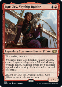(562)《航空船を強襲する者、カーリ・ゼヴ/Kari Zev, Skyship Raider》[J22] 赤R