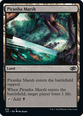 (818)《ピラニアの湿地/Piranha Marsh》[J22] 土地C