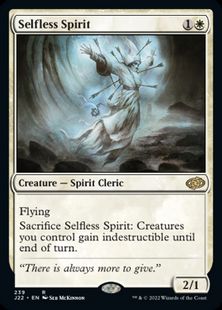 (239)《無私の霊魂/Selfless Spirit》[J22] 白R