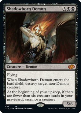 (464)《影生まれの悪魔/Shadowborn Demon》[J22] 黒R