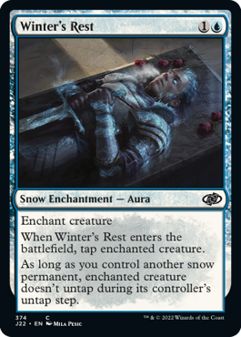 (374)《冬の休眠/Winter's Rest》[J22] 青C