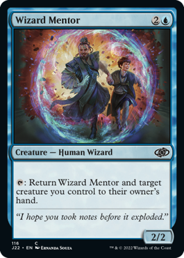 (116)《魔術師の導師/Wizard Mentor》[J22] 青C
