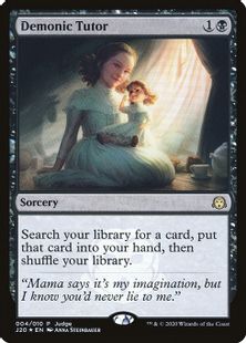 Foil】《悪魔の教示者/Demonic Tutor》(2020年版)[ジャッジ褒賞] 黒 